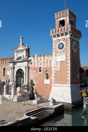 Porta Magna im Arsenal Venedig Italien Stockfoto