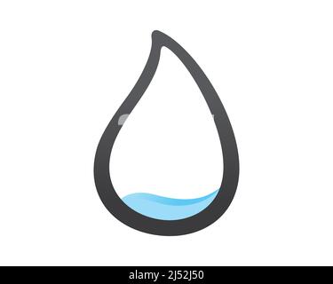 Symbol für Wasserkrise und globale Erwärmung Stock Vektor
