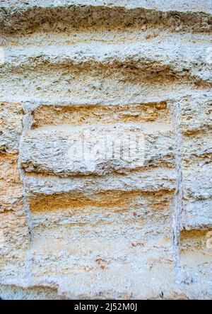 Beigefarbener brauner Naturstein-Textur Hintergrund. Steinstruktur. Stockfoto