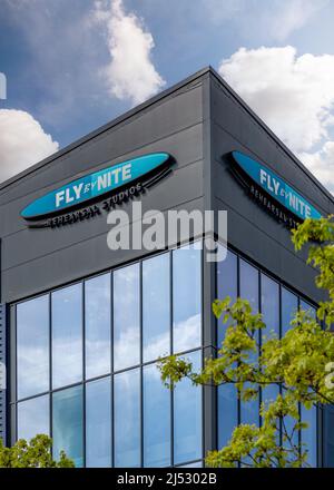 Fly by Night Prosal Studios in Redditch, Worcestershire, England. Stockfoto