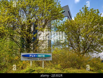 Fly by Night Prosal Studios in Redditch, Worcestershire, England. Stockfoto