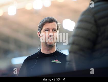 Jochen SAIER (FR, Management Sport) Fußball 1. Bundesliga, 30. Spieltag, SC Freiburg (FR) - VfL Bochum (BO) 3: 0, am 16.. April 2022 in Freiburg/Deutschland. #Die DFL-Vorschriften verbieten die Verwendung von Fotos als Bildsequenzen und/oder quasi-Video # Â Stockfoto