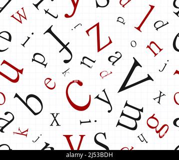 Nahtloses Alphabet-Muster Stock Vektor