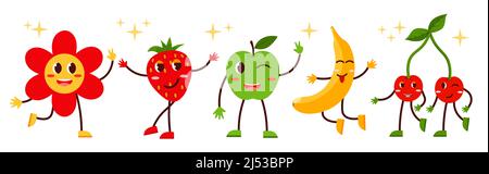 Lustige Charaktere gesetzt Stock Vektor