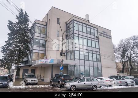 Kutaisi, Georgien - 18. März 2022: Zentralkrankenhaus Kutaisi. Stockfoto