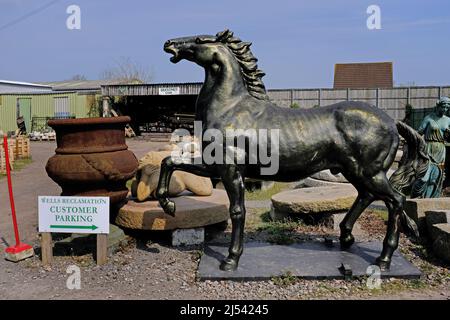 Brunnen Rückgewinnung Hof. Stockfoto