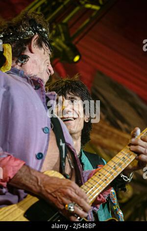 Benidorm, Spanien. 25.. September 2003. Die englische Band Rolling Stones während ihres Konzerts in Benidorm. Quelle: ABEL F. ROS/Alamy Stockfoto