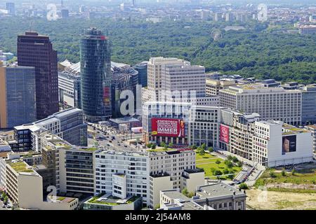 Potsdamer Platz und Leipziger Platz in Berlin, Deutschland, Berlin Stockfoto