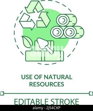 Nutzung natürlicher Ressourcen Green Concept Icon Stock Vektor