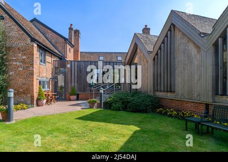 John Lewis Partnership Heritage Center in Cookham, berkshire. Beherbergt ein Museum der Unternehmensgeschichte und ein Archiv gedruckter Textilien aus dem Jahr 1800. Stockfoto