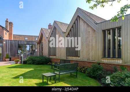 John Lewis Partnership Heritage Center in Cookham, berkshire. Beherbergt ein Museum der Unternehmensgeschichte und ein Archiv gedruckter Textilien aus dem Jahr 1800. Stockfoto