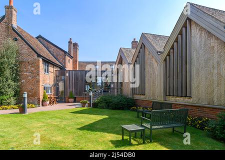 John Lewis Partnership Heritage Center in Cookham, berkshire. Beherbergt ein Museum der Unternehmensgeschichte und ein Archiv gedruckter Textilien aus dem Jahr 1800. Stockfoto