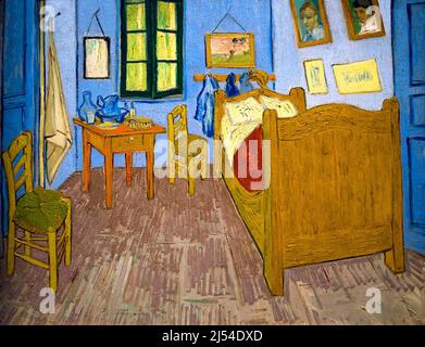 Van Goghs Schlafzimmer in Arles, Vincent van Gogh, 1889, Musée d'Orsay, Paris, Frankreich, Europa Stockfoto