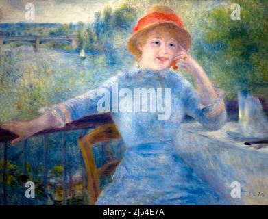 Portrait of Alphonsine Fournaise, Pierre-Auguste Renoir, 1879, Musee D'Orsay Art Gallery, Paris, Frankreich, Europa Stockfoto