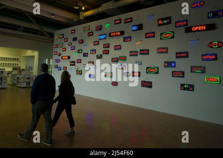 Innenansicht, Centre Pompidou, Paris, Frankreich Stockfoto