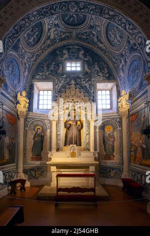 Altar des heiligen Antonius von Padua in der Basilica di Santa Caterina d'Alessandria in Galatina, Apulien, Italien. Stockfoto