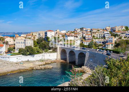 PONT DE LA FAUSSE MONNAIE, MARSEILLE PROVENCE PACA13 Stockfoto