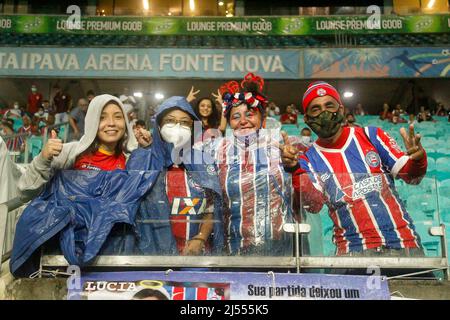 Salvador, Brasilien. 19. April 2022. PR, gültig für die Copa do Brasil 2022, die an diesem Dienstag (19) im Stadion der Fonte Nova Arena in Salvador (BA) stattfand. Kredit: Márcio Roberto/FotoArena/Alamy Live Nachrichten Stockfoto