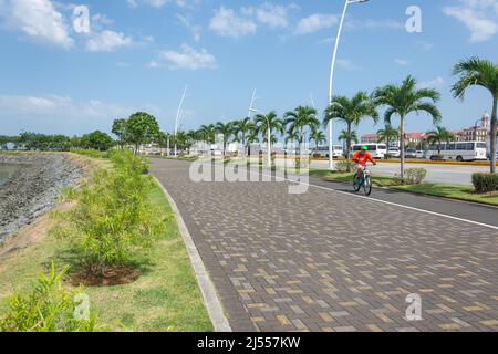 Strandpromenade, Cinta Costera, Panama-Stadt, Provinz Panama, Republik Panama Stockfoto