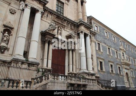 barockkirche (san francesco borgia) in catania auf sizilien in italien Stockfoto