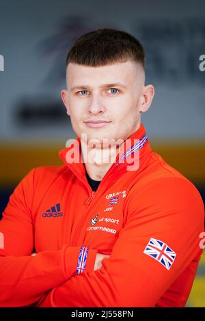 Daniell Powell während des British Judo European Championships Media Day im BJA Center of Excellence, Walsall. Bilddatum: Mittwoch, 20. April 2022. Stockfoto