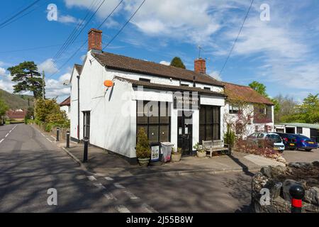 Das Dorfpostamt in Compton Martin am Fuße der Mendip Hills, Somerset, England. Stockfoto