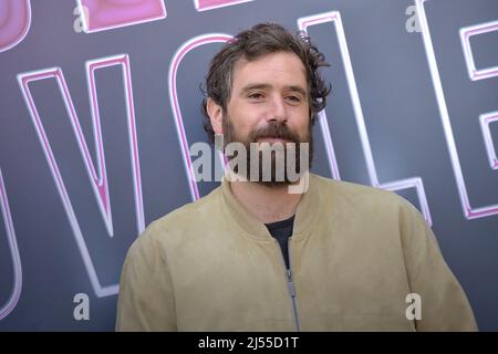 Roma, Italien. 20. April 2022. Tommaso Paradiso nimmt an der Fotoaufnahme des Films Sulle Nuvole im Space Cinema Moderno in Rom Teil, (Italien) 20.. April 2022 Quelle: dpa/Alamy Live News Stockfoto