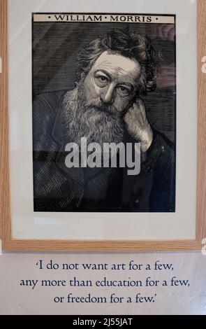 Linienzeichnung von William Morris Stockfoto