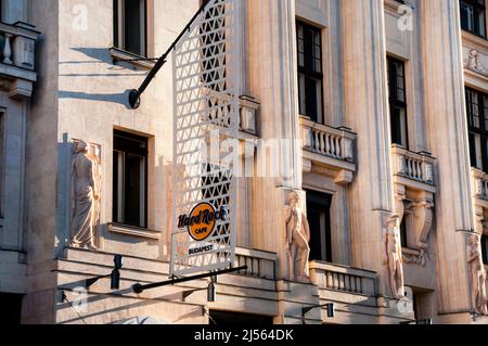 Art Deco im Zentrum von Budapest, Ungarn. Stockfoto