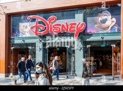 Der Disney-Laden in der Oxford Street, London, Großbritannien Stockfoto
