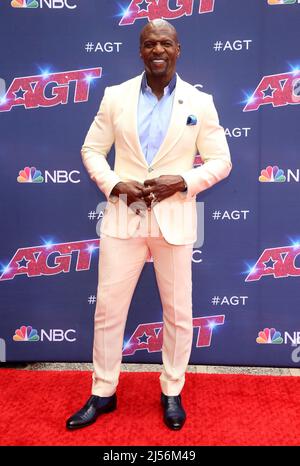 19. April 2022 - Pasadena, Kalifornien - Terry Crews.â œAmericaâ hat Talentâ€ Saison 17 Kick-Off Red Carpet im Pasadena Civic Auditorium ausgetragen. Stockfoto