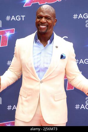 19. April 2022 - Pasadena, Kalifornien - Terry Crews.â œAmericaâ hat Talentâ€ Saison 17 Kick-Off Red Carpet im Pasadena Civic Auditorium ausgetragen. Stockfoto
