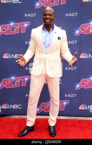 19. April 2022 – Pasadena, Kalifornien – Terry Crews. Ã¢â‚¬Å AmericaÃ¢â‚¬â„¢hat TalentÃ¢â‚¬Â Staffel 17 den Auftakt des Roten Teppichs im Pasadena Civic Auditorium erhalten. Stockfoto