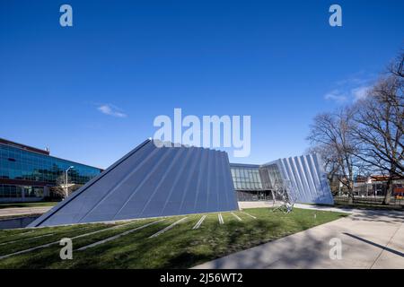 Das Eli and Edythe Broad Art Museum (umgangssprachlich MSU Broad), East Lansing, Michigan, USA Stockfoto