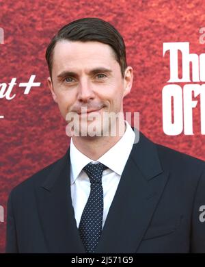 Los Angeles, California, USA 20.. April 2022 Schauspieler Matthew Goode nimmt an Paramount+ Premiere von "The Offer" in den Paramount Studios am 20. April 2022 in Los Angeles, Kalifornien, USA Teil. Foto von Barry King/Alamy Live News Stockfoto