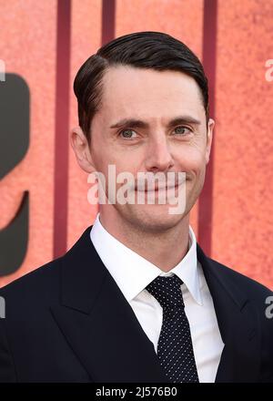 Los Angeles, USA. 20. April 2022. Matthew Goode beim Spaziergang auf dem roten Teppich bei der Los Angeles Premiere von Staffel 1 der Paramount Serie „The Offer“ in den Paramount Picturs Studios in Los Angeles, CA am 20. April 2022. (Foto von Scott Kirkland/Sipa USA) Quelle: SIPA USA/Alamy Live News Stockfoto