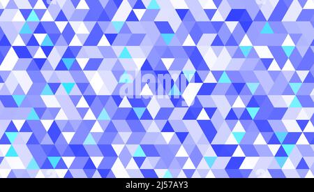 Abstrakte blaue und weiße dreieckige Form, geometrische Muster Textur Hintergrund, Gradient Illustration, Linie Art Stockfoto
