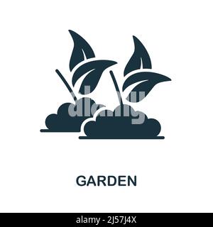 Gartensymbol. Monochrom Simple Garden Icon für Vorlagen, Webdesign und Infografiken Stock Vektor