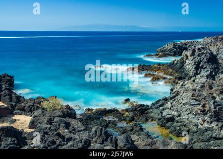 Wanderung von Los Cristianos nach Las Galletas im Süden der Kanarischen Inseln Teneriffa Stockfoto