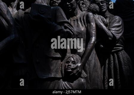 Staat der Vatikanstadt, Heiliger Stuhl, 2022-04-17. Osterzeremonie und Segnung urbi et orbi auf dem Petersplatz in Anwesenheit von Papst Franziskus. Foto Stockfoto