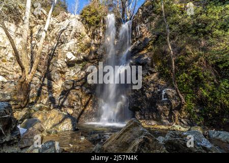 Kaledonia Wasserfall im Troodos-Gebirge, Zypern, Europa | Caledonia Wasserfälle, Troodos Gebirge, Zypern, Europa Stockfoto