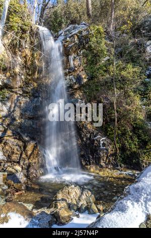 Kaledonia Wasserfall im Troodos-Gebirge, Zypern, Europa | Caledonia Wasserfälle, Troodos Gebirge, Zypern, Europa Stockfoto