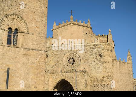 Kathedrale Chiesa Madre, Erice, Sizilien, Italien Stockfoto