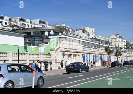 Der Little Beach House Club an der Strandpromenade von Brighton wird derzeit gebaut und ist Teil der Soho House Group UK Stockfoto