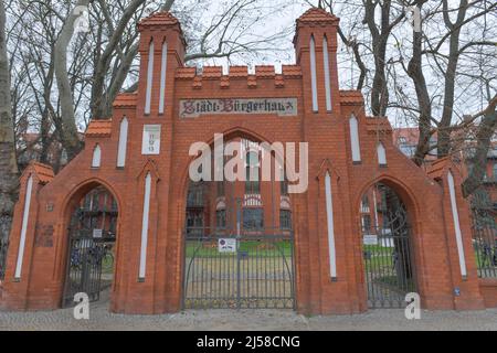 Joli Coeur Housing Project, Ehemaliges Kommunales Krankenhaus, Krankenstation, Max-Buerger-Krankenhaus, Mollwitzstraße, Charlottenburg, Berlin, Deutschland Stockfoto