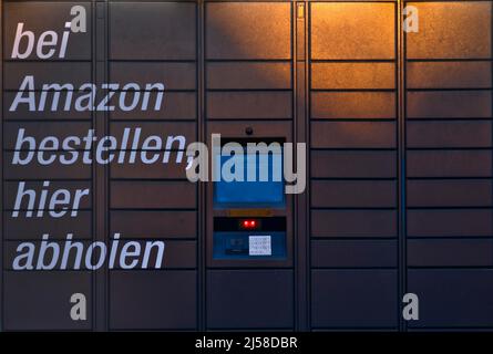 Amazon Locker, Abholstation, Waiblingen, Baden-Württemberg, Deutschland Stockfoto