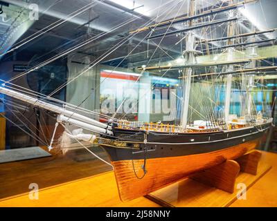 San Diego, AUG 2 2014 - Innenansicht des Maritime Museum in San Diego Stockfoto