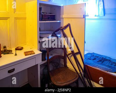 San Diego, AUG 2 2014 - Innenansicht des Maritime Museum in San Diego Stockfoto