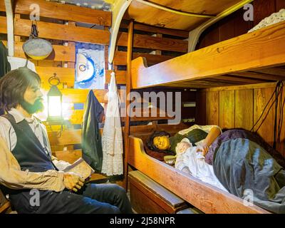 San Diego, AUG 2 2014 - Innenansicht des Maritime Museum in San Diego Stockfoto