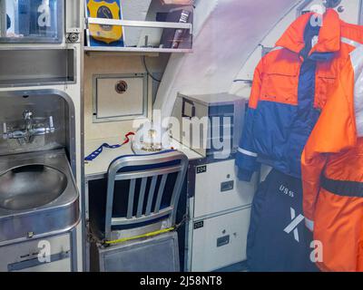 San Diego, AUG 2 2014 - Innenansicht des Maritime Museum in San Diego Stockfoto